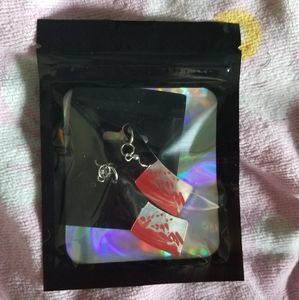 Bloody hatchet earrings